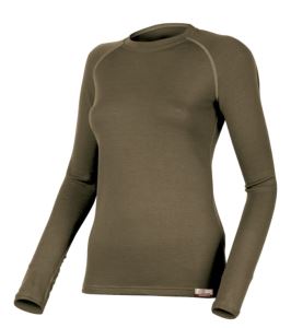 Ladies green merino sweatshirt LENA, size XL