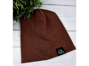 Brown two-layer cap, size 10 (3-4 years)