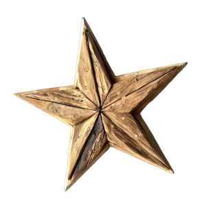 Dřevěná dekorace hvězda malá