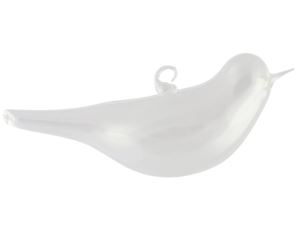 Glass bird, clear 12 cm