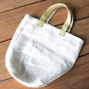 Linen bag, white 33 x 27 cm