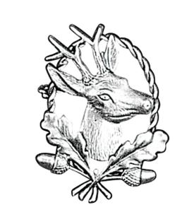 Odznak ARTURE srnec s dubovými větvičkami 2612