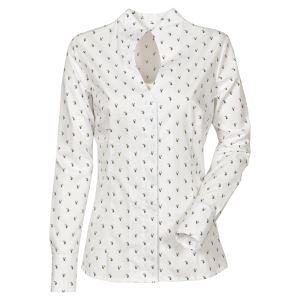 Ladies shirt Ellena, white with deer, size 34