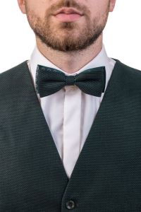 Vest and bow tie set, green, size 50