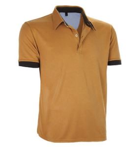 Polo shirt Tagart Hals honey with short sleeves, size M